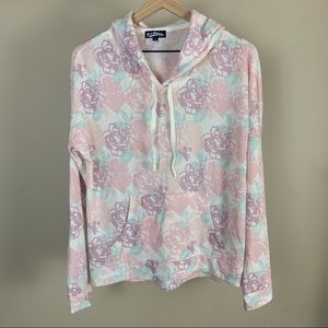 Freshman Multi Color Rose Floral Hoodie